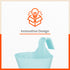 KAI Hanging Oval Planters For Home (Aqua - Set of 5)